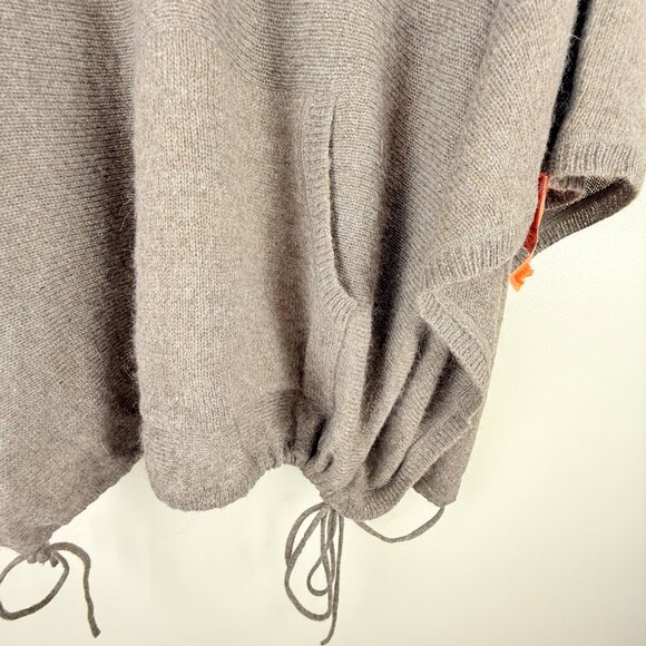 NWT Paper Denim & Cloth Merino Wool, Mohair and Alpaca Blend Hooded Poncho - Picture 3 of 11